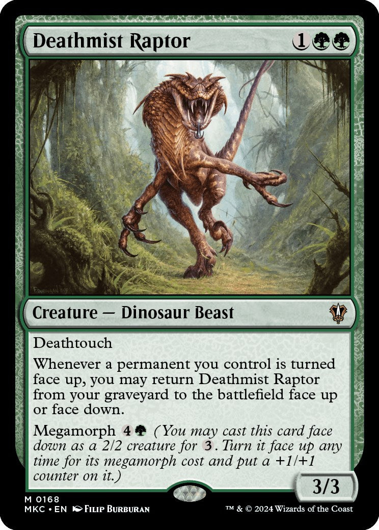 Deathmist Raptor [Murders at Karlov Manor Commander] | Magic Magpie