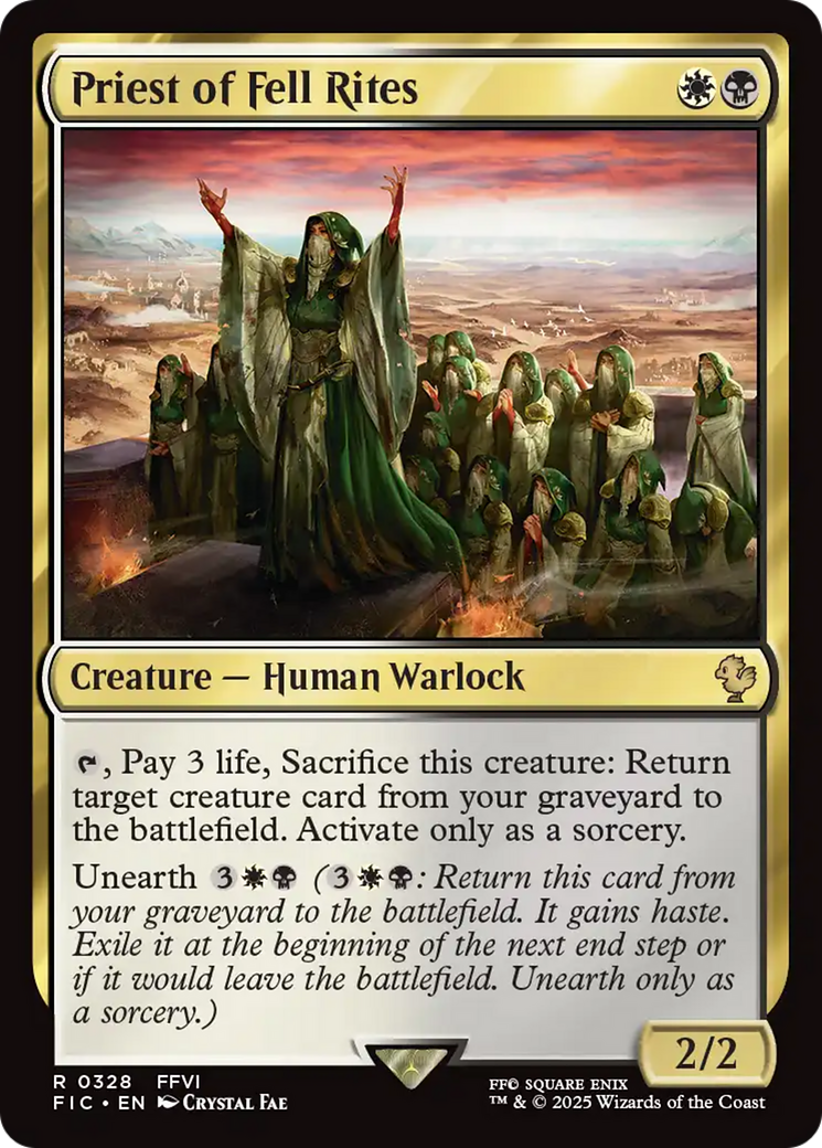 Priest of Fell Rites [FINAL FANTASY Commander] | Magic Magpie