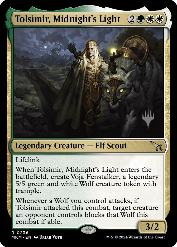 Tolsimir, Midnight's Light (Promo Pack) [Murders at Karlov Manor Promos] | Magic Magpie