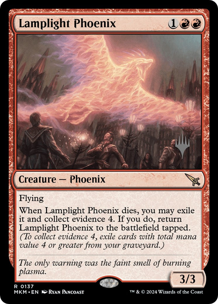 Lamplight Phoenix (Promo Pack) [Murders at Karlov Manor Promos] | Magic Magpie