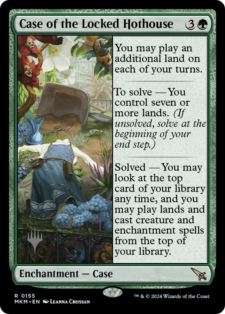 Case of the Locked Hothouse (Promo Pack) [Murders at Karlov Manor Promos] | Magic Magpie