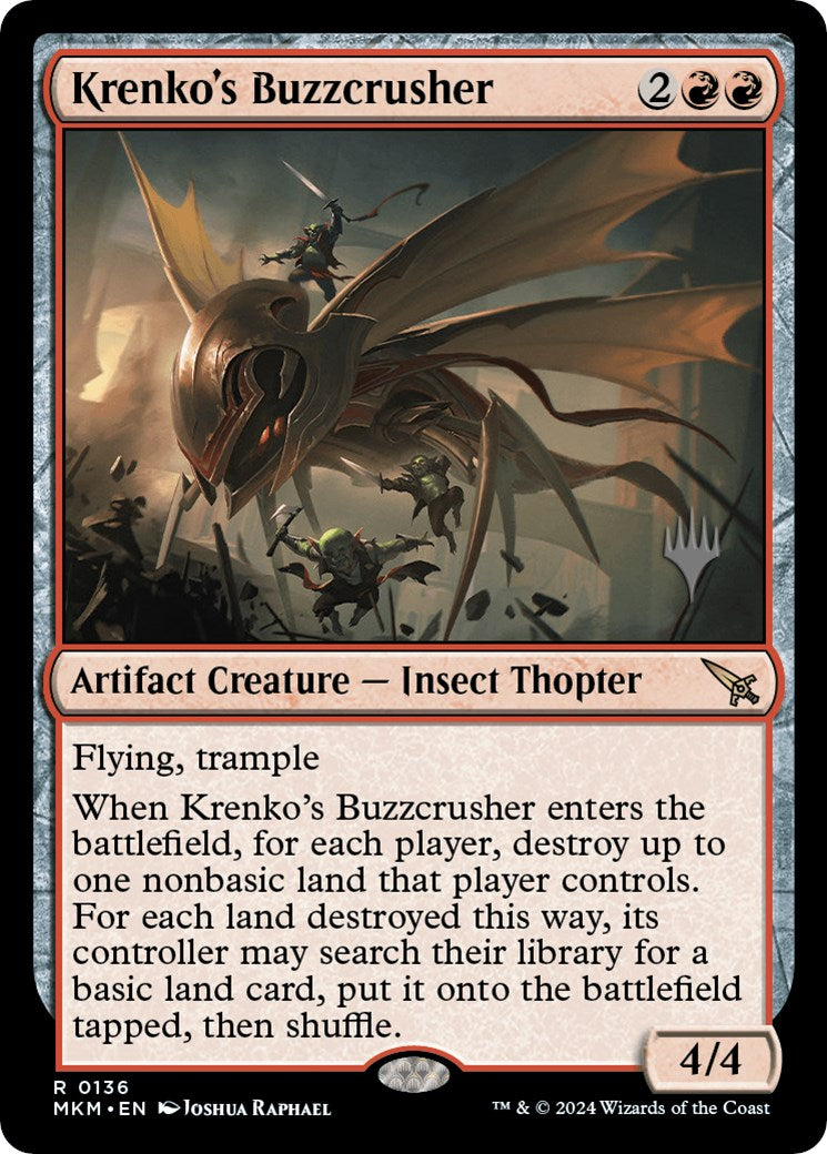 Krenko's Buzzcrusher (Promo Pack) [Murders at Karlov Manor Promos] | Magic Magpie