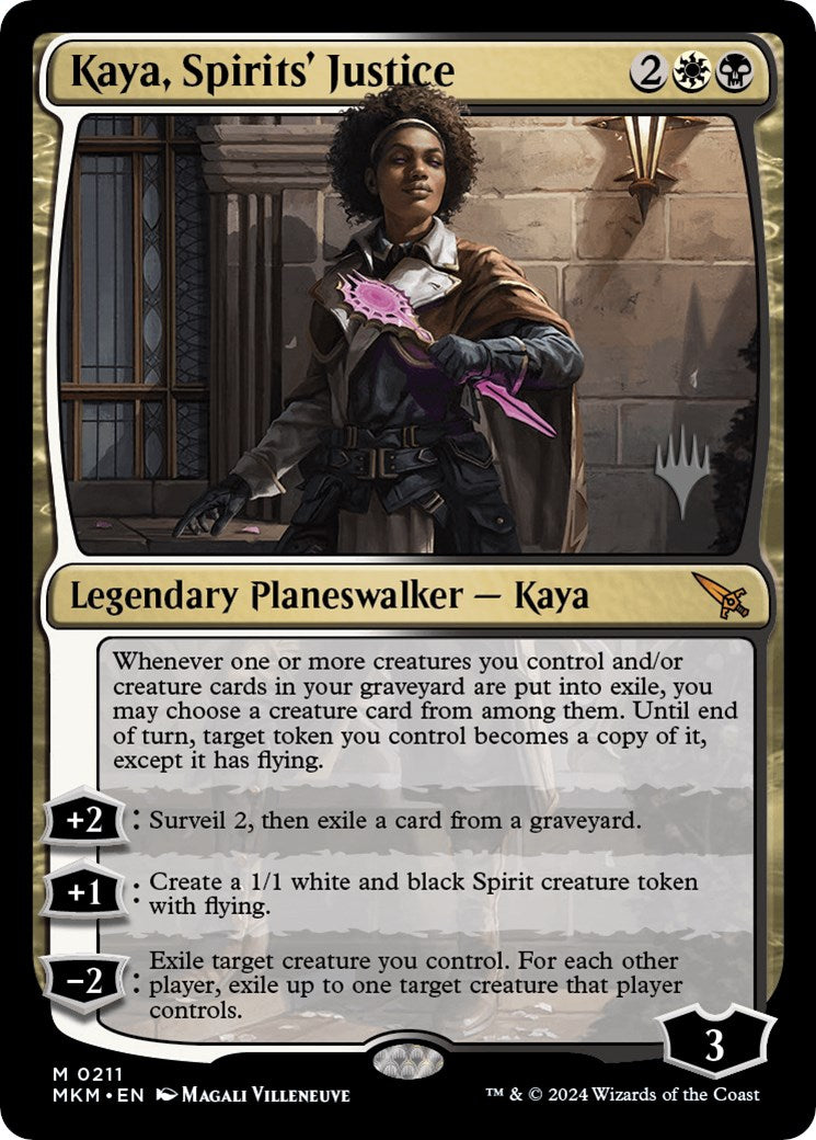 Kaya, Spirits' Justice (Promo Pack) [Murders at Karlov Manor Promos] | Magic Magpie