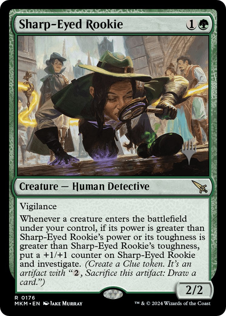 Sharp-Eyed Rookie (Promo Pack) [Murders at Karlov Manor Promos] | Magic Magpie