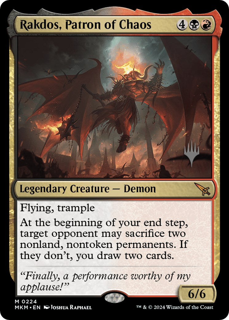 Rakdos, Patron of Chaos (Promo Pack) [Murders at Karlov Manor Promos] | Magic Magpie