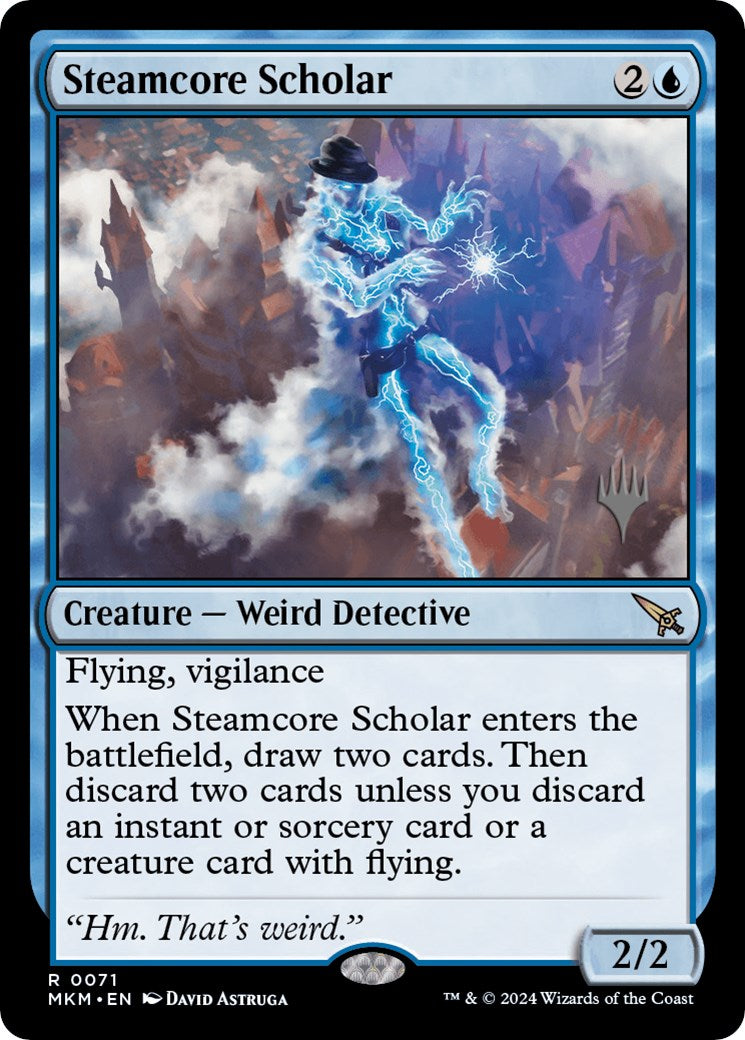 Steamcore Scholar (Promo Pack) [Murders at Karlov Manor Promos] | Magic Magpie