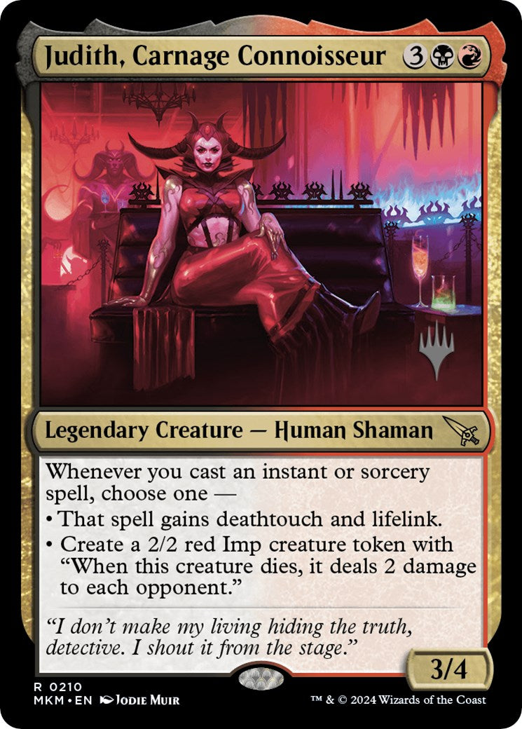 Judith, Carnage Connoisseur (Promo Pack) [Murders at Karlov Manor Promos] | Magic Magpie