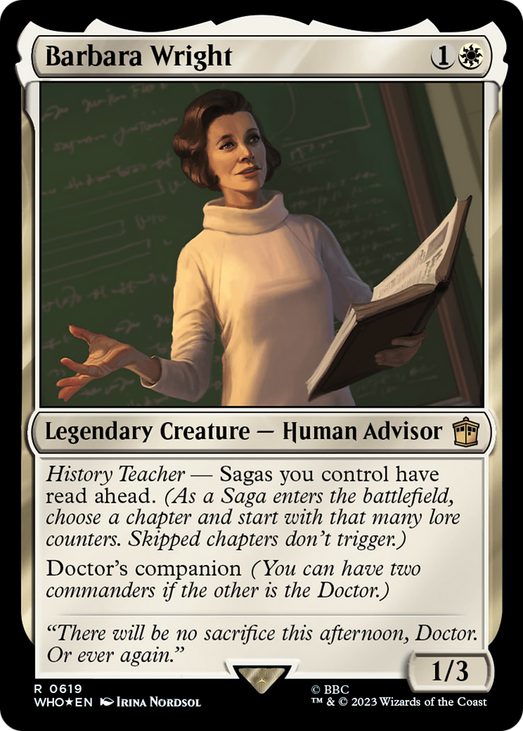 Barbara Wright (Surge Foil) [Doctor Who] | Magic Magpie