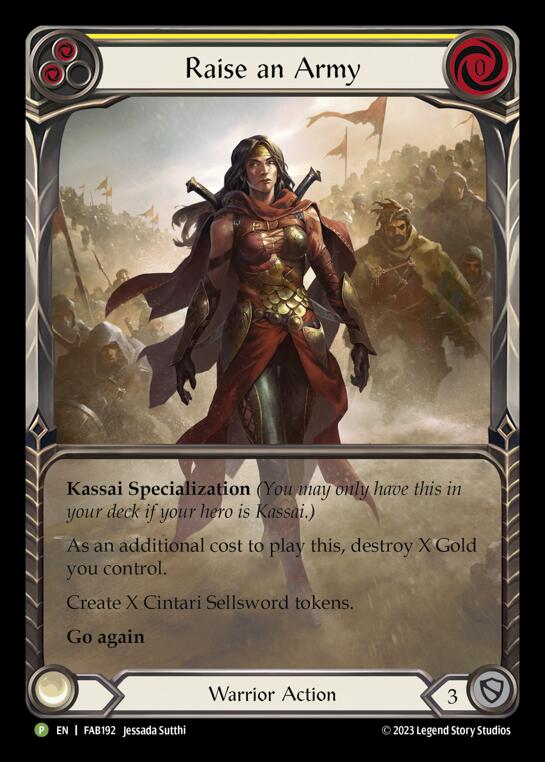 Raise an Army [FAB192] (Promo)  Rainbow Foil | Magic Magpie