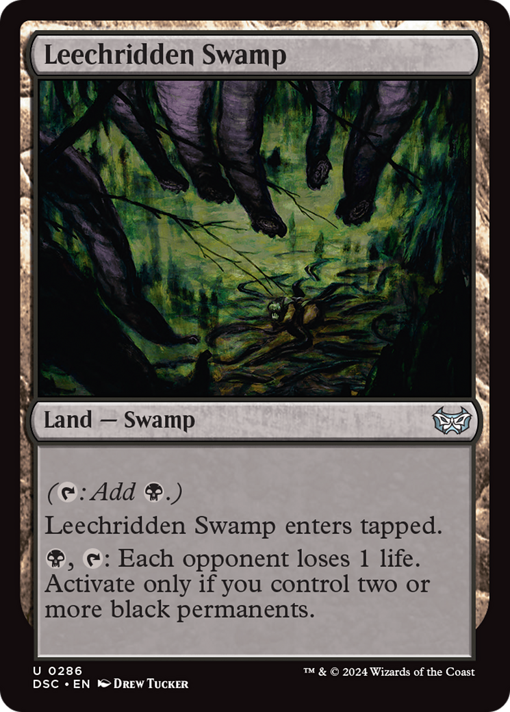 Leechridden Swamp [Duskmourn: House of Horror Commander] | Magic Magpie