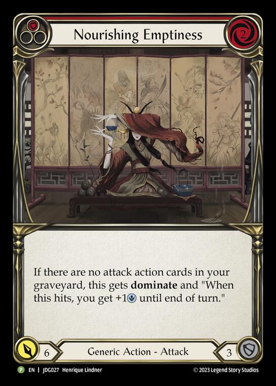 Nourishing Emptiness (Red) [JDG027] (Promo)  Cold Foil | Magic Magpie