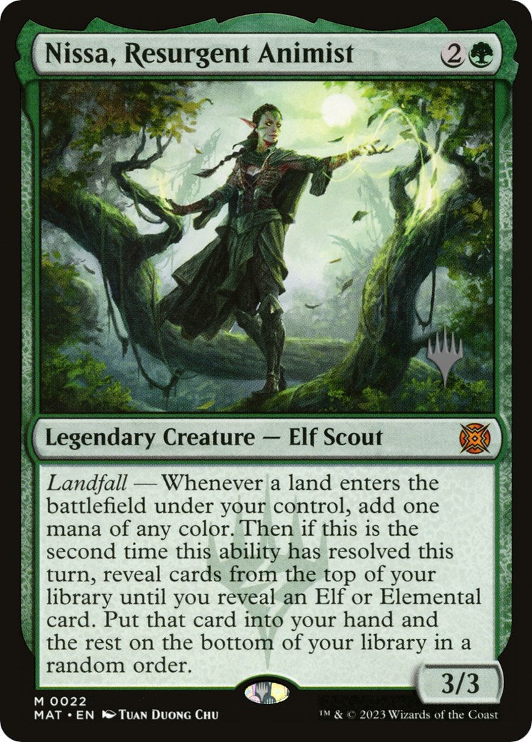 Nissa, Resurgent Animist (Promo Pack) [Murders at Karlov Manor Promos] | Magic Magpie