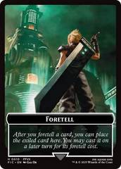 Foretell // Treasure Double-Sided Token [FINAL FANTASY Commander Tokens] | Magic Magpie