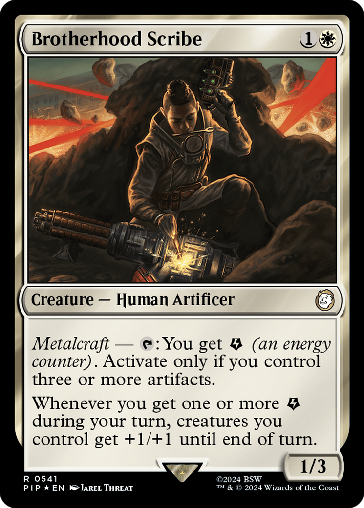 Brotherhood Scribe (Surge Foil) [Fallout] | Magic Magpie