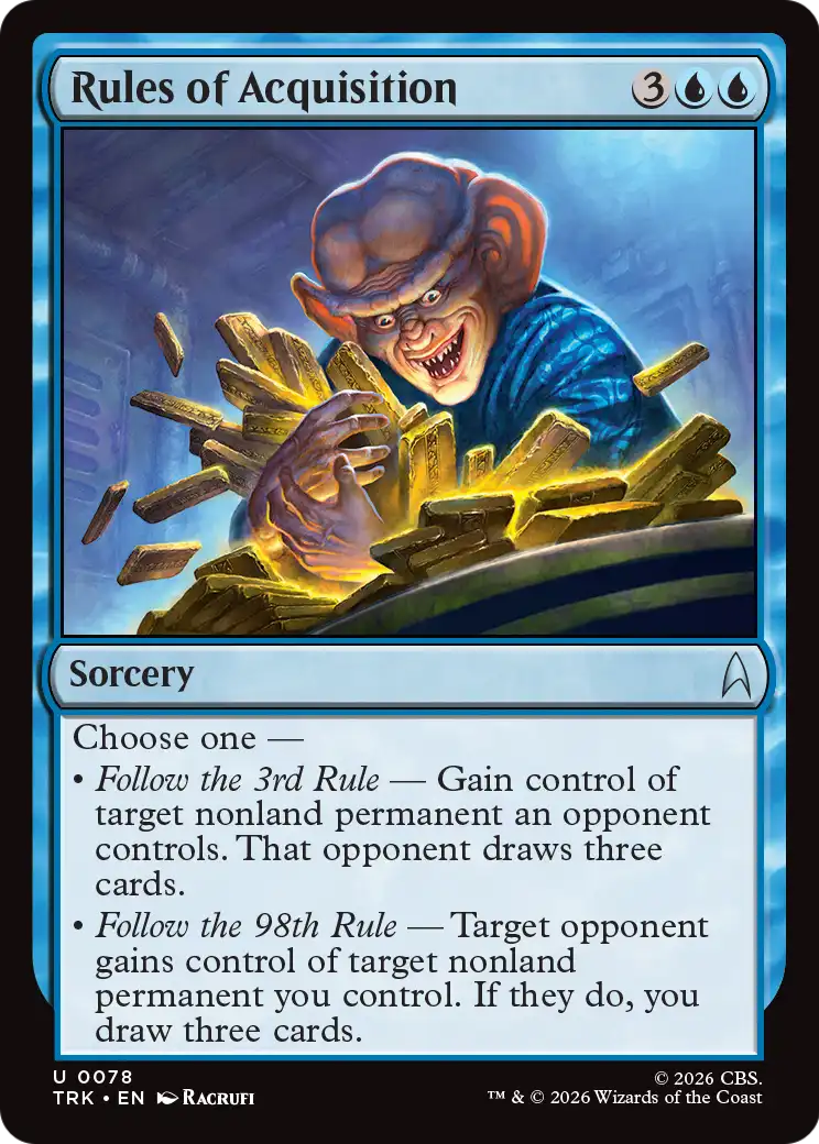 Rules of Acquisition [Star Trek] | Magic Magpie