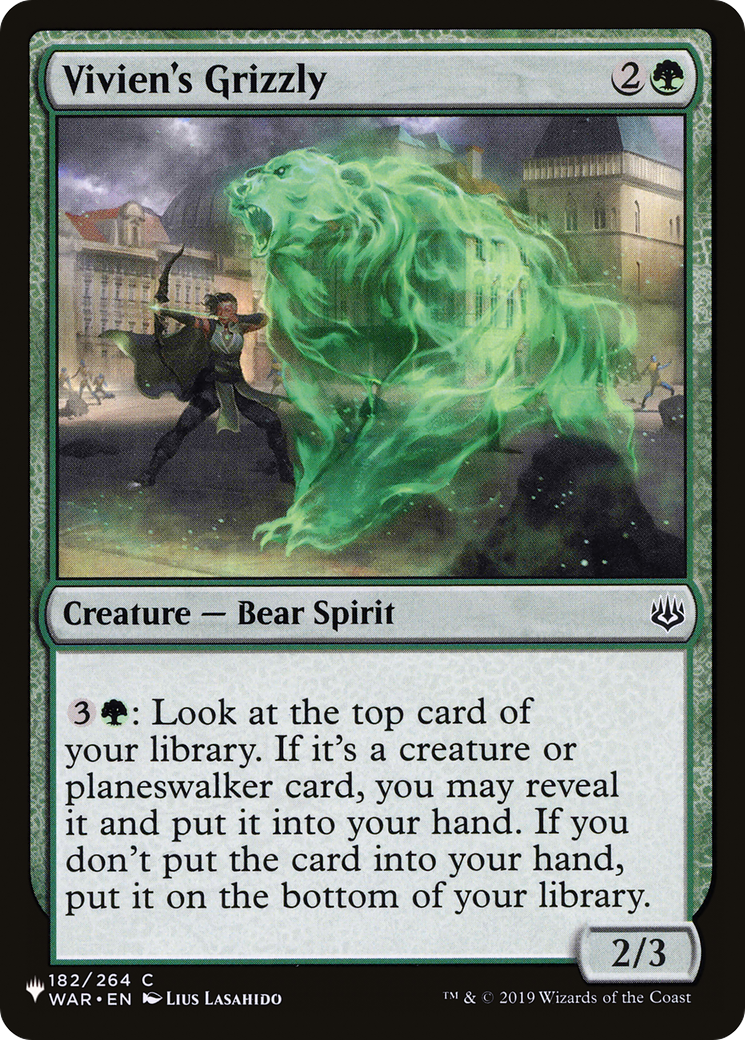 Vivien's Grizzly [The List Reprints] | Magic Magpie