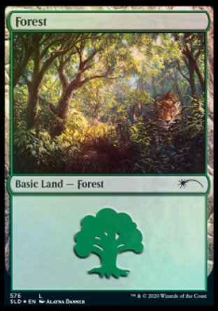 Forest (Cats) (576) [Secret Lair Drop Promos] | Magic Magpie