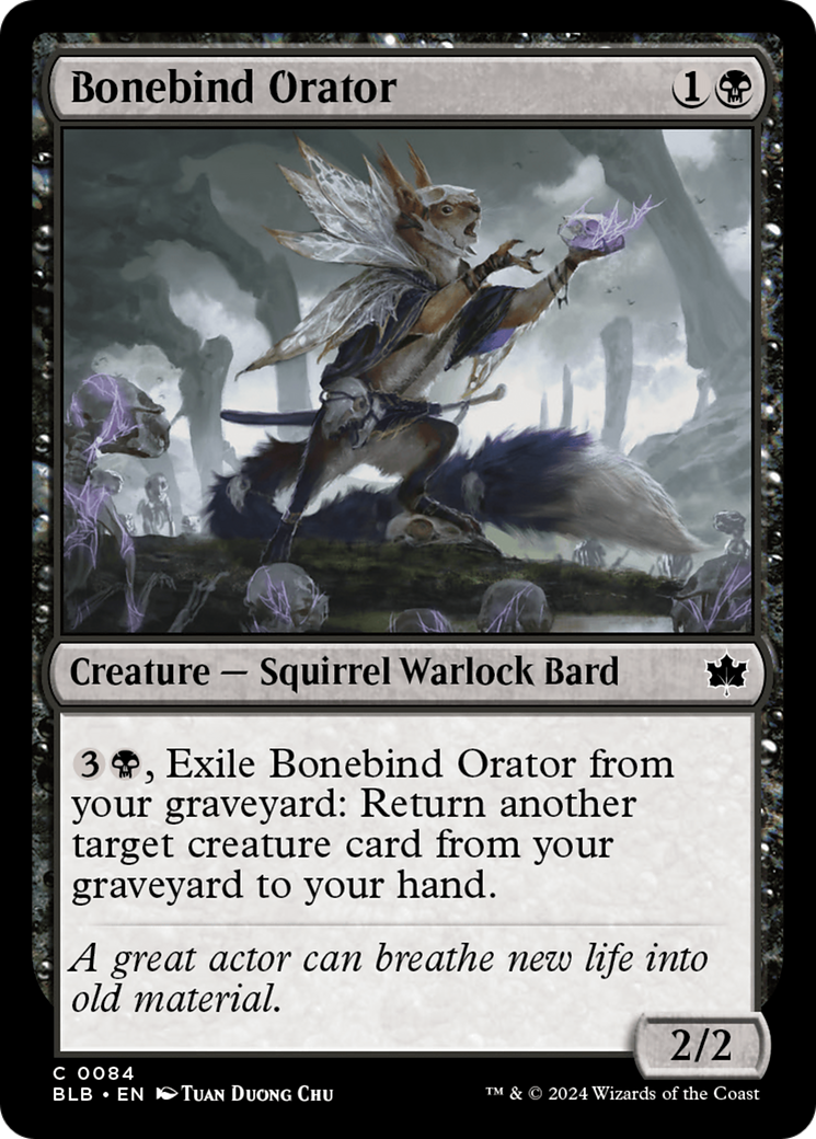 Bonebind Orator [Bloomburrow] | Magic Magpie