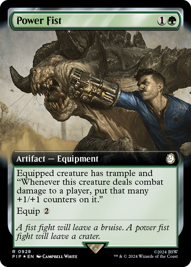 Power Fist (Extended Art) (Surge Foil) [Fallout] | Magic Magpie
