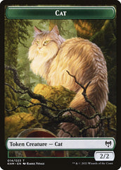 Dwarf Berserker // Cat Double-Sided Token [Kaldheim Tokens] | Magic Magpie