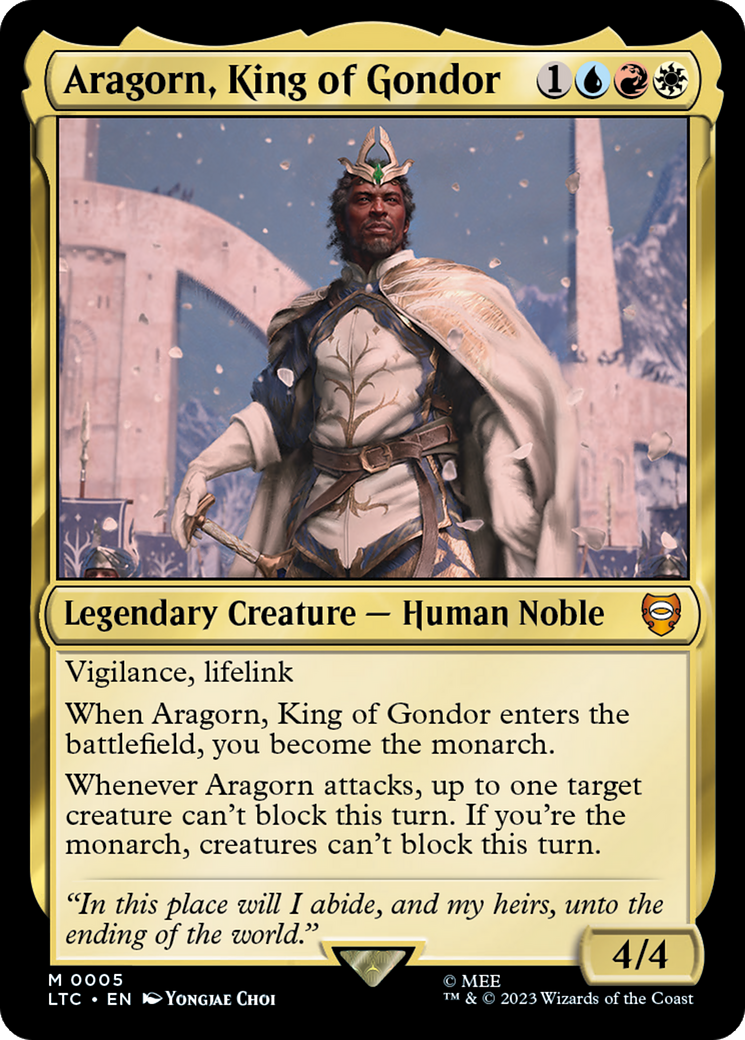 Aragorn, King of Gondor [The Lord of the Rings: Tales of Middle-Earth Commander] | Magic Magpie