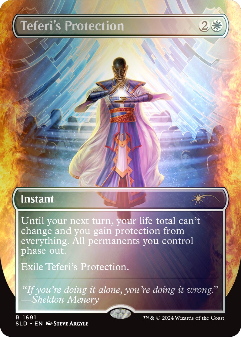 Teferi's Protection (1691) (Rainbow Foil) [Secret Lair Drop Series] | Magic Magpie