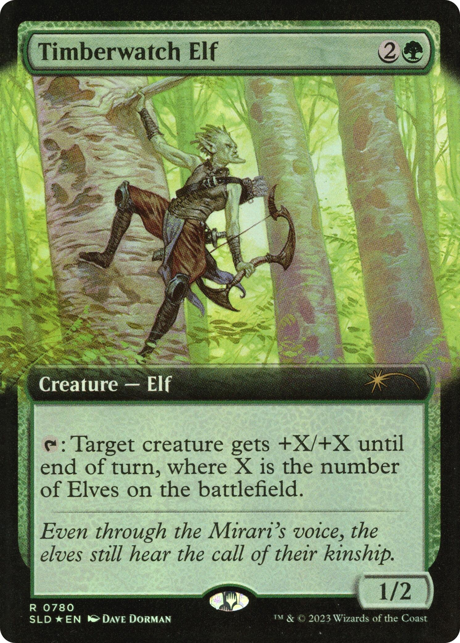 Timberwatch Elf (Extended Art) [Secret Lair Drop Series] | Magic Magpie
