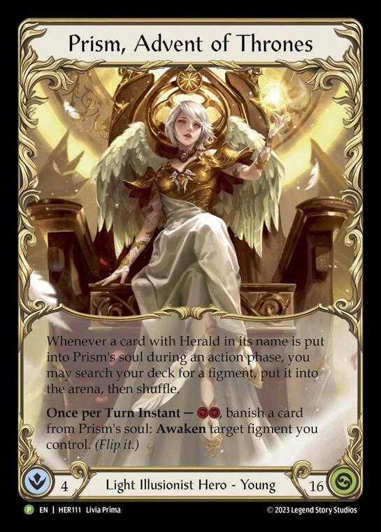 Prism, Advent of Thrones [HER111] (Promo)  Rainbow Foil | Magic Magpie