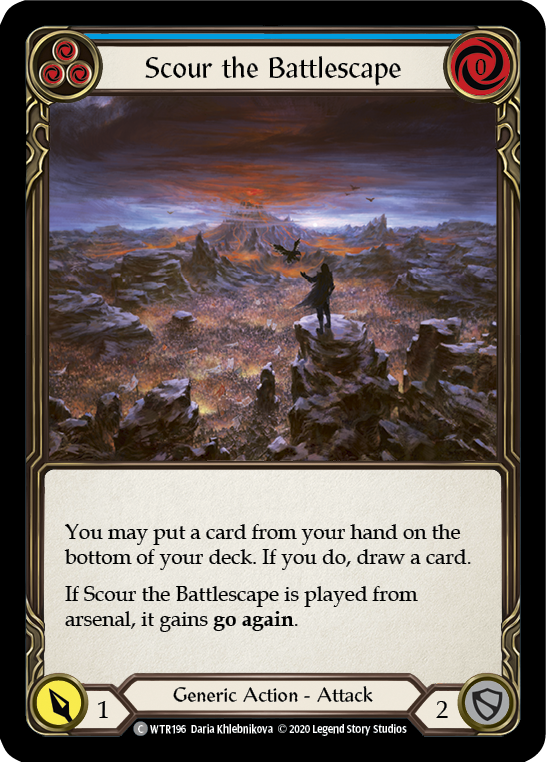 Scour the Battlescape (Blue) [U-WTR196] (Welcome to Rathe Unlimited)  Unlimited Normal | Magic Magpie