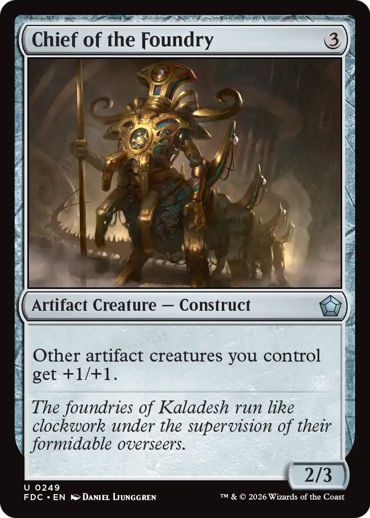 Chief of the Foundry [Foundations Commander] | Magic Magpie
