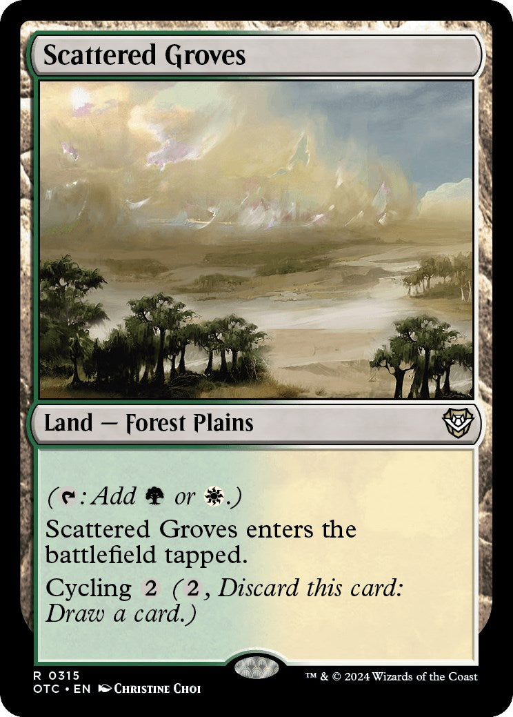 Scattered Groves [Outlaws of Thunder Junction Commander] | Magic Magpie