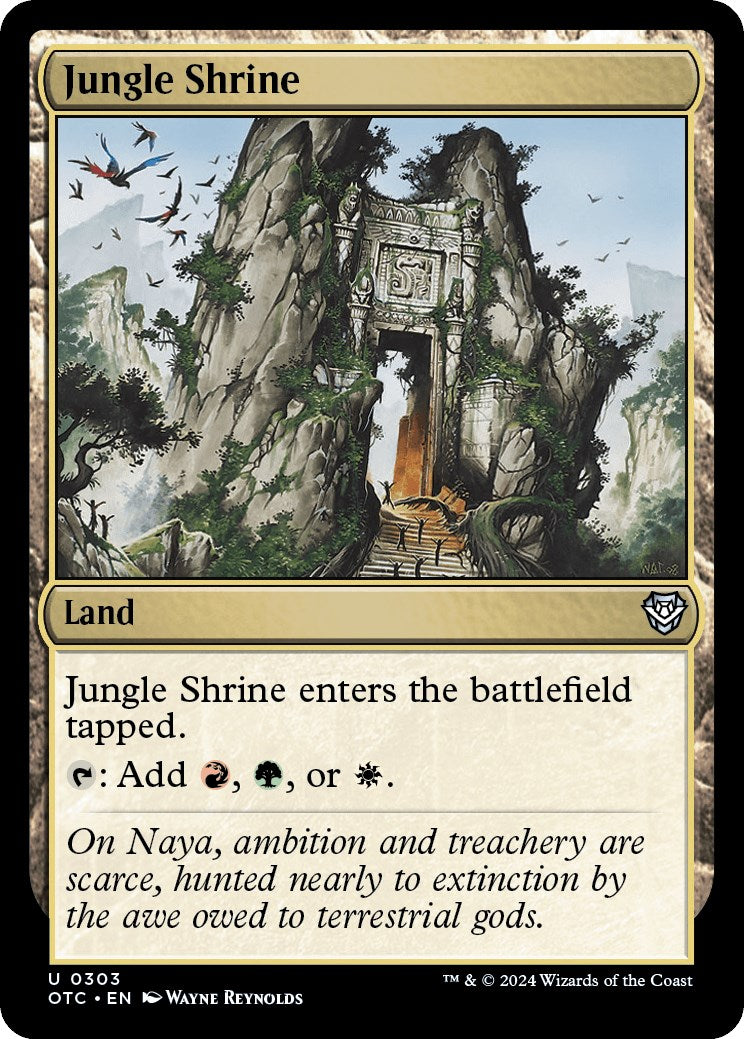 Jungle Shrine [Outlaws of Thunder Junction Commander] | Magic Magpie