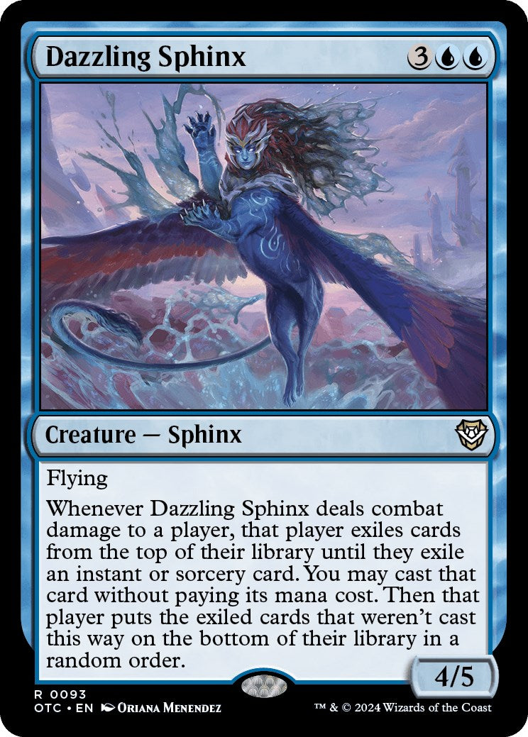 Dazzling Sphinx [Outlaws of Thunder Junction Commander] | Magic Magpie