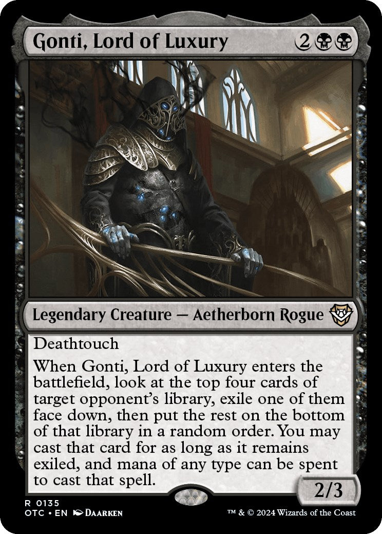 Gonti, Lord of Luxury [Outlaws of Thunder Junction Commander] | Magic Magpie