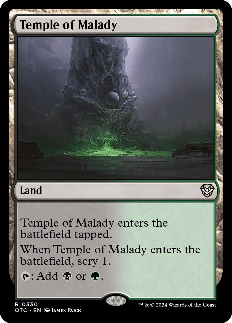 Temple of Malady [Outlaws of Thunder Junction Commander] | Magic Magpie