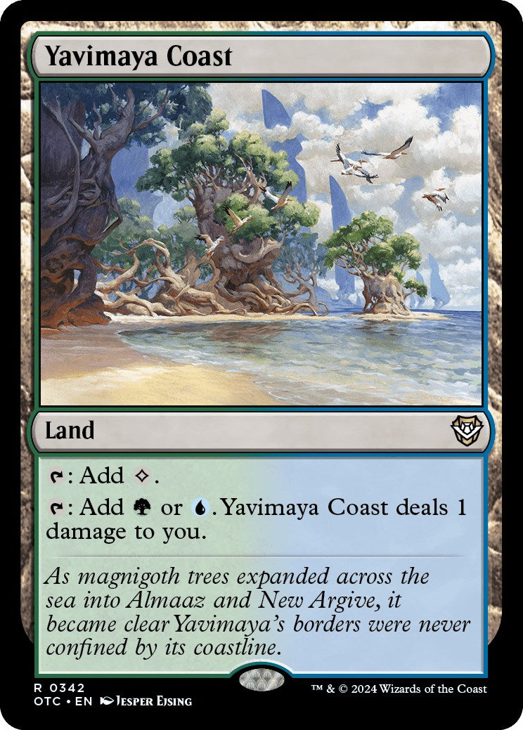 Yavimaya Coast [Outlaws of Thunder Junction Commander] | Magic Magpie