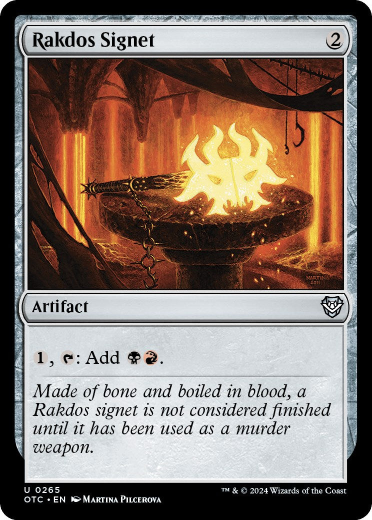 Rakdos Signet [Outlaws of Thunder Junction Commander] | Magic Magpie