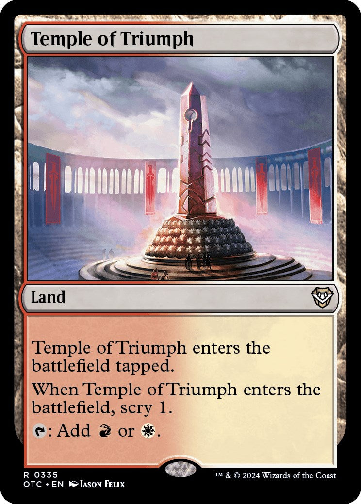 Temple of Triumph [Outlaws of Thunder Junction Commander] | Magic Magpie