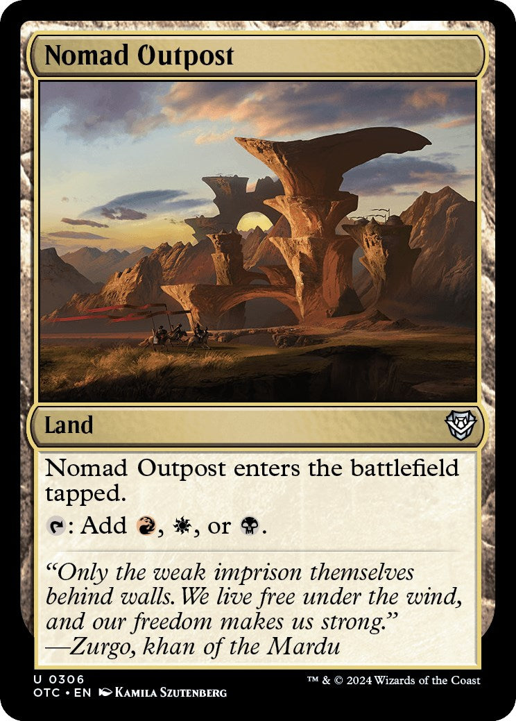 Nomad Outpost [Outlaws of Thunder Junction Commander] | Magic Magpie