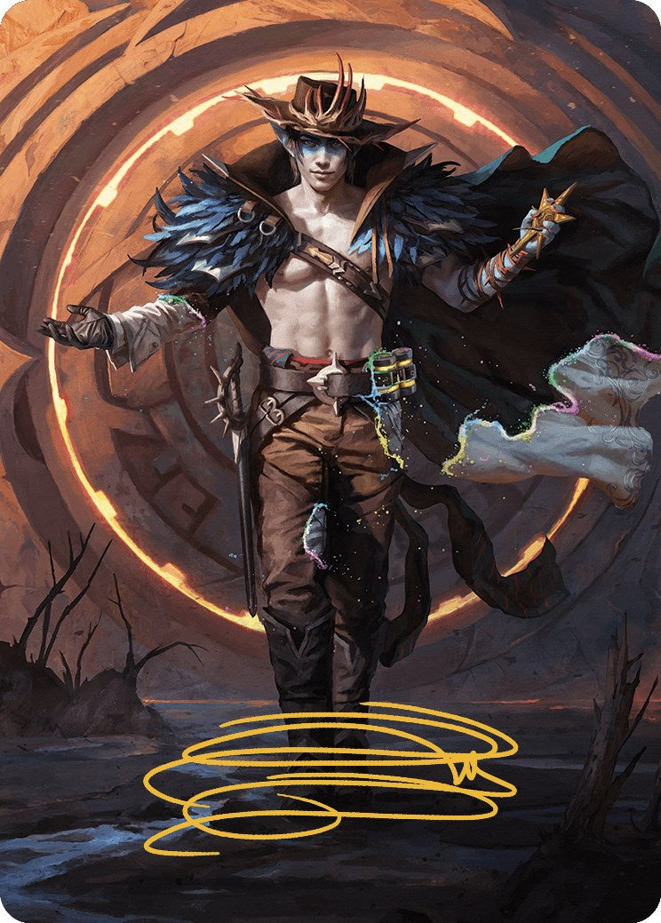 Oko, the Ringleader Art Card (29/54) (Gold-Stamped Signature) [Outlaws of Thunder Junction Art Series] | Magic Magpie