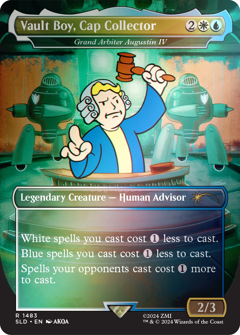 Vault Boy, Cap Collector - Grand Arbiter Augustin IV (Rainbow Foil) [Secret Lair Drop Series] | Magic Magpie