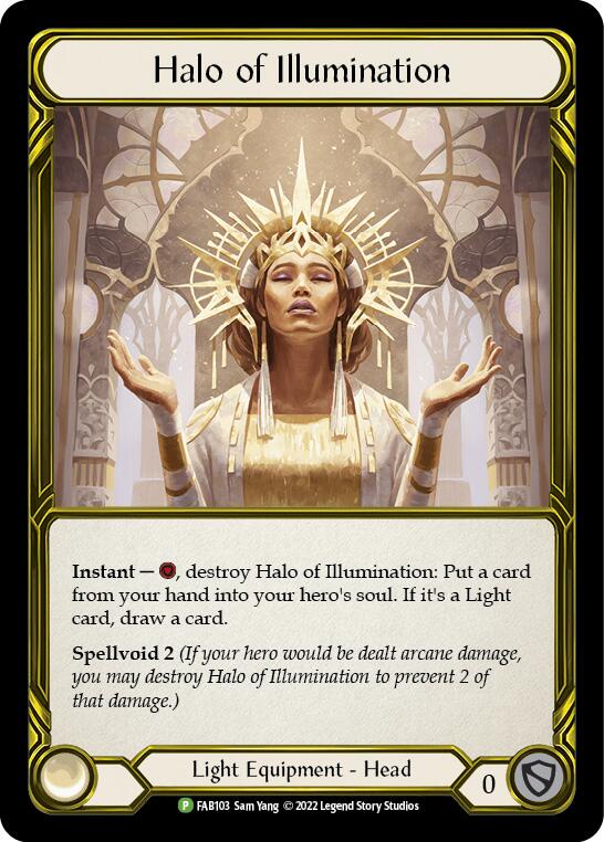 Halo of Illumination (Golden) [FAB103] (Promo)  Cold Foil | Magic Magpie