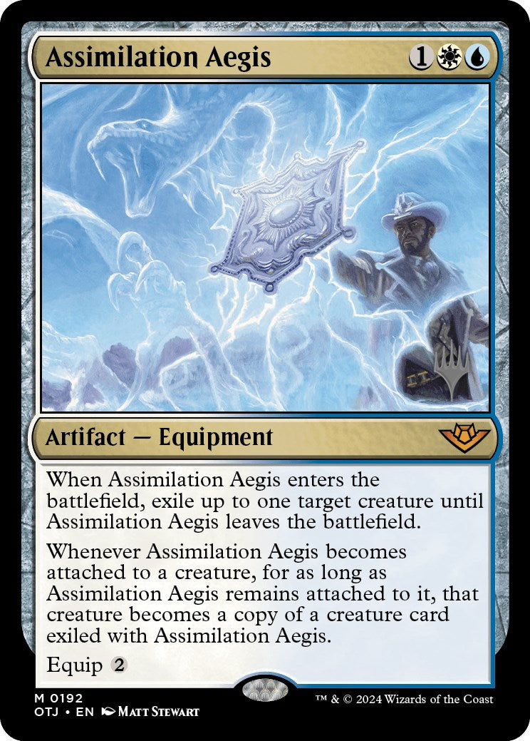 Assimilation Aegis (Promo Pack) [Outlaws of Thunder Junction Promos] | Magic Magpie