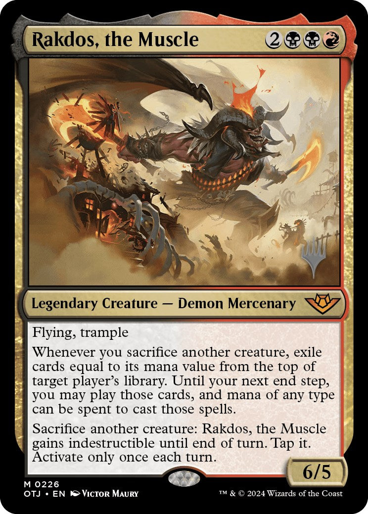 Rakdos, the Muscle (Promo Pack) [Outlaws of Thunder Junction Promos] | Magic Magpie