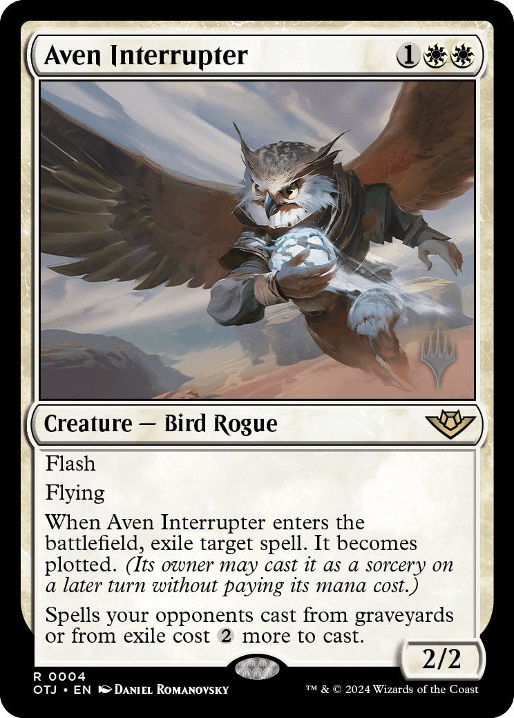 Aven Interrupter (Promo Pack) [Outlaws of Thunder Junction Promos] | Magic Magpie