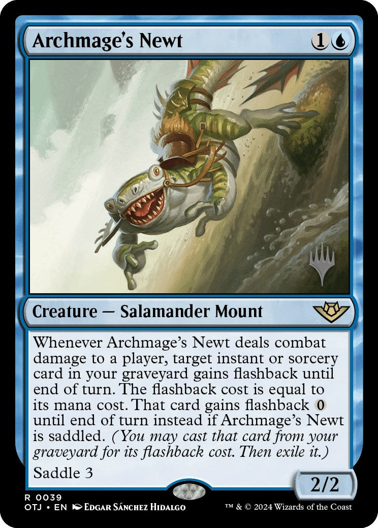 Archmage's Newt (Promo Pack) [Outlaws of Thunder Junction Promos] | Magic Magpie