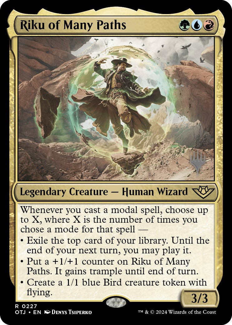 Riku of Many Paths (Promo Pack) [Outlaws of Thunder Junction Promos] | Magic Magpie