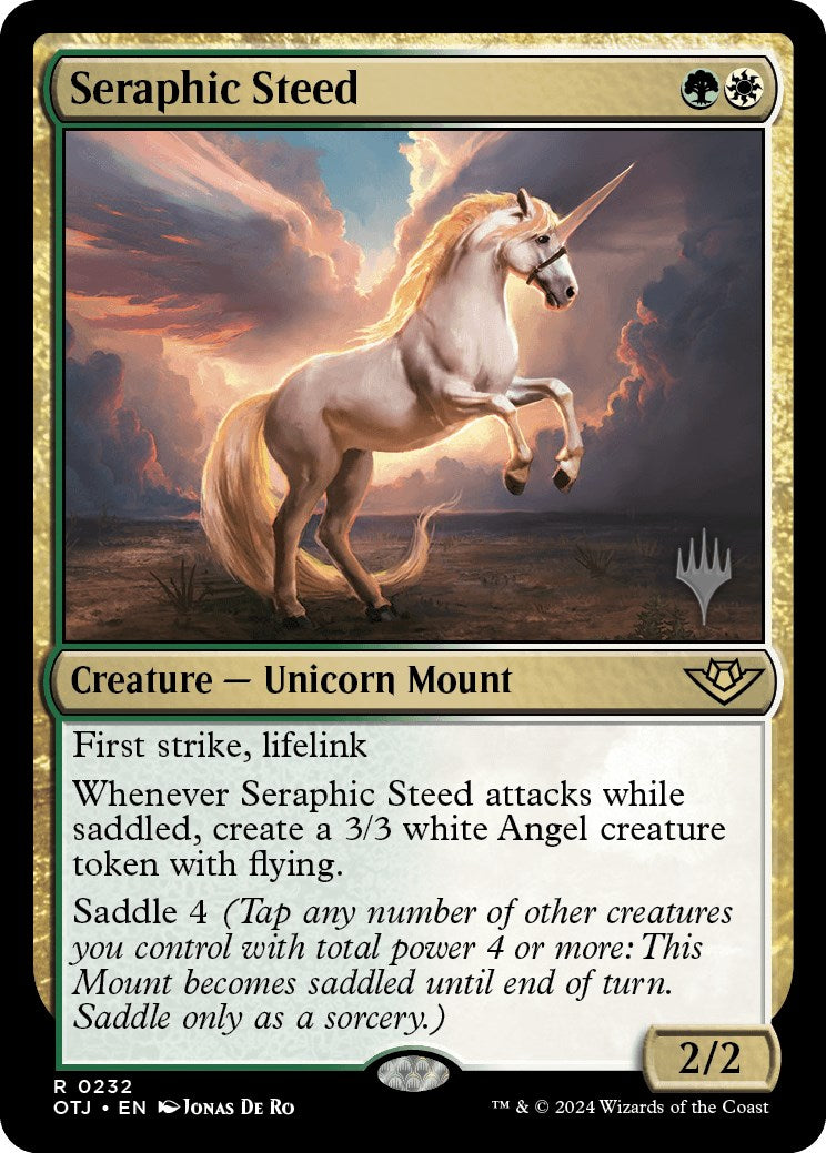 Seraphic Steed (Promo Pack) [Outlaws of Thunder Junction Promos] | Magic Magpie