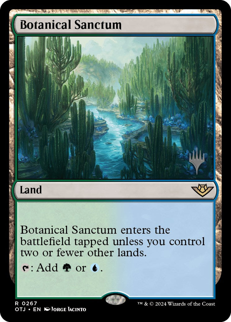 Botanical Sanctum (Promo Pack) [Outlaws of Thunder Junction Promos] | Magic Magpie