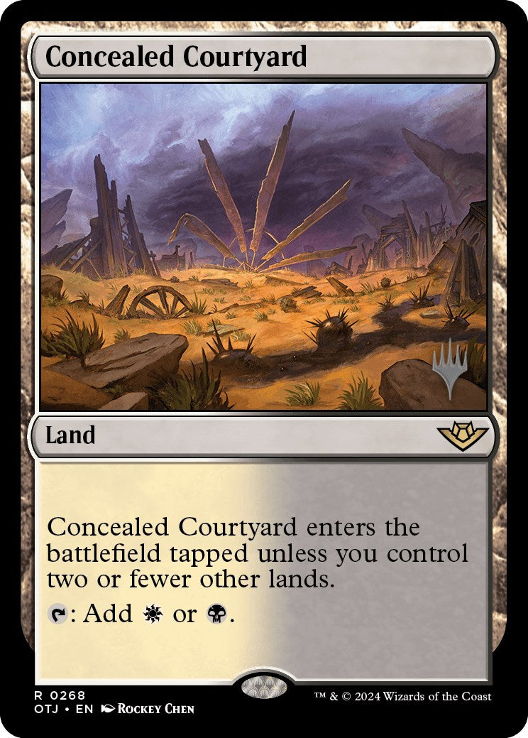 Concealed Courtyard (Promo Pack) [Outlaws of Thunder Junction Promos] | Magic Magpie